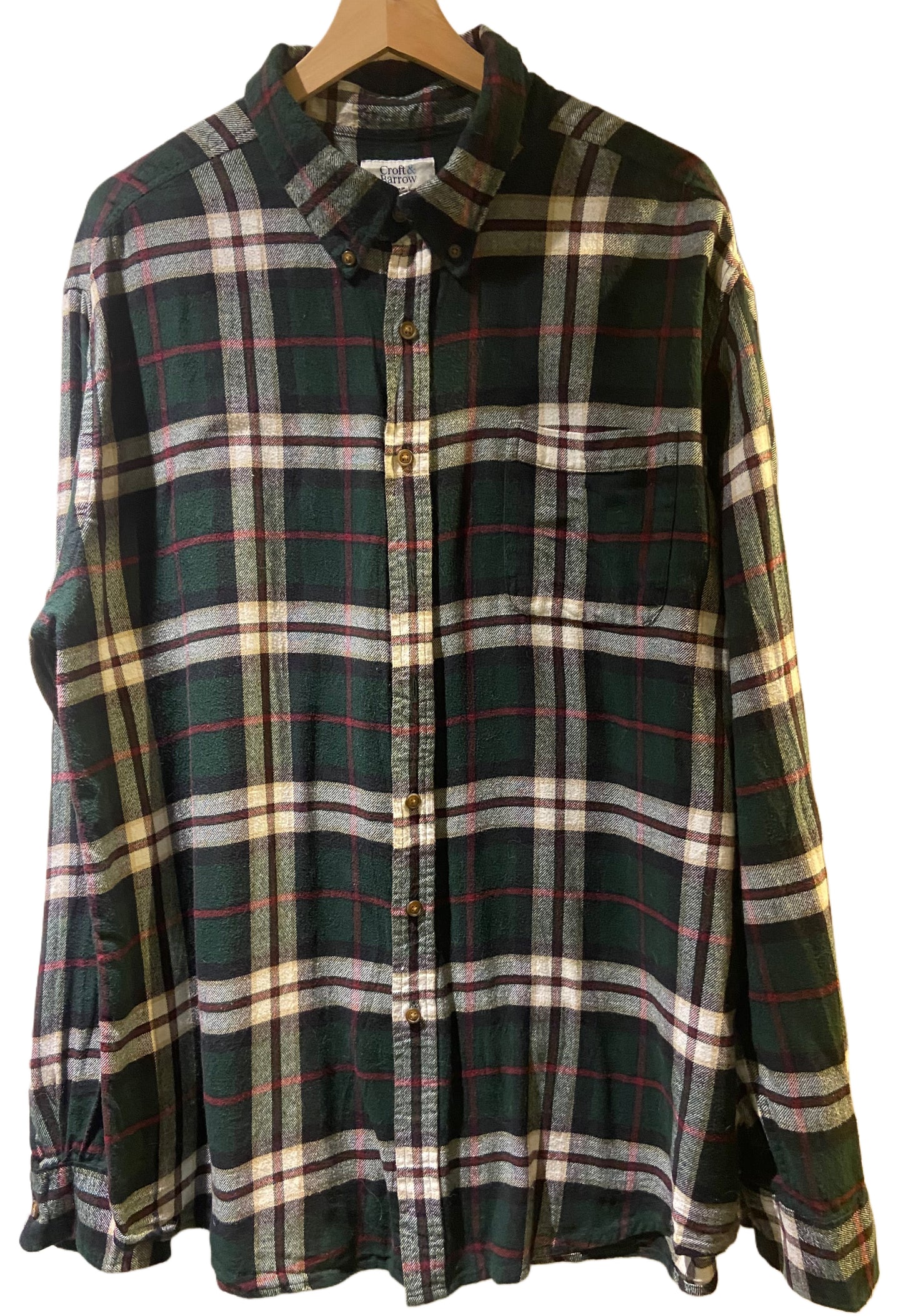 Men’s Croft & Barrow Cotton Flannel Lumberjack Shirt XL