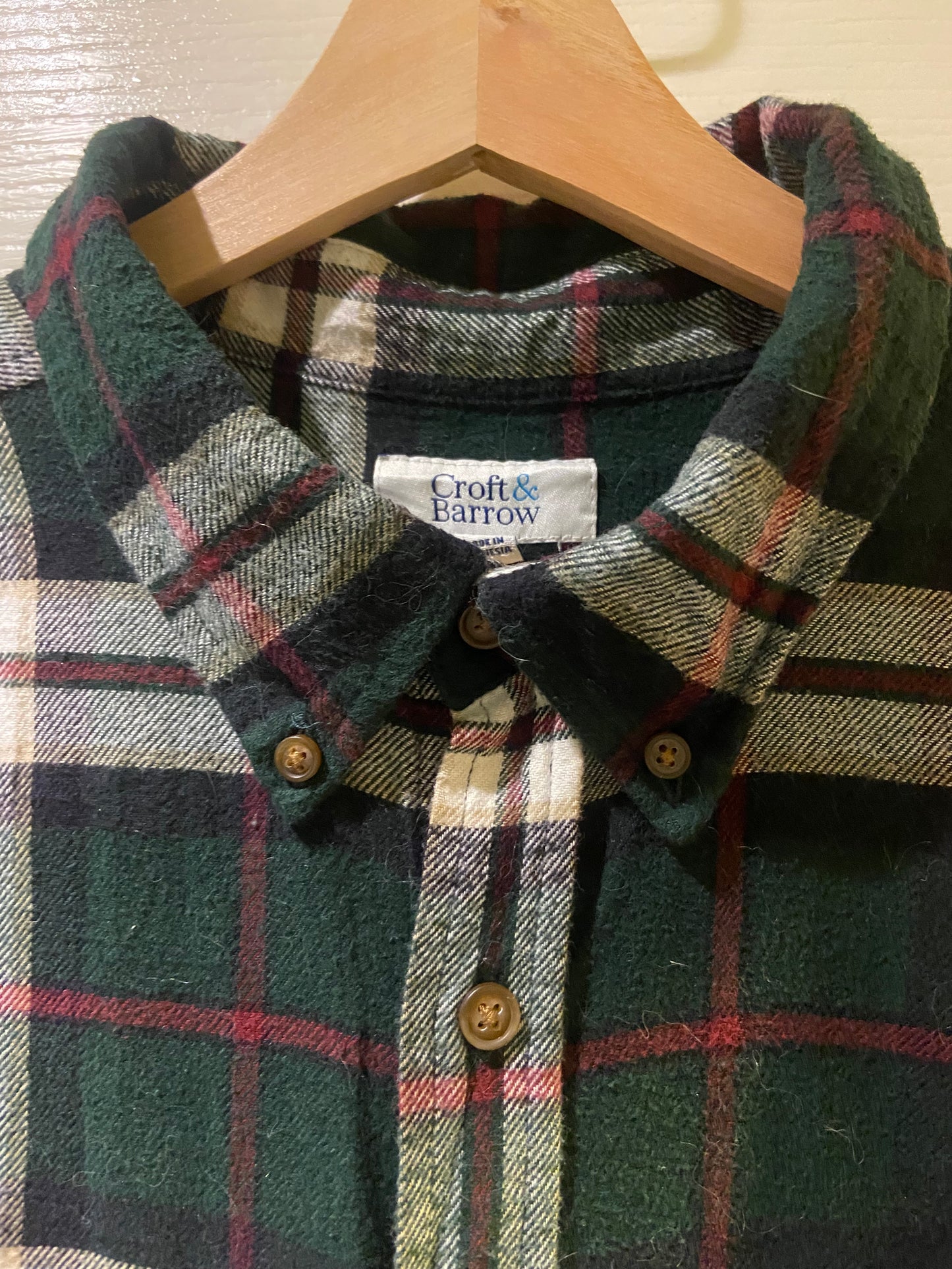 Men’s Croft & Barrow Cotton Flannel Lumberjack Shirt XL