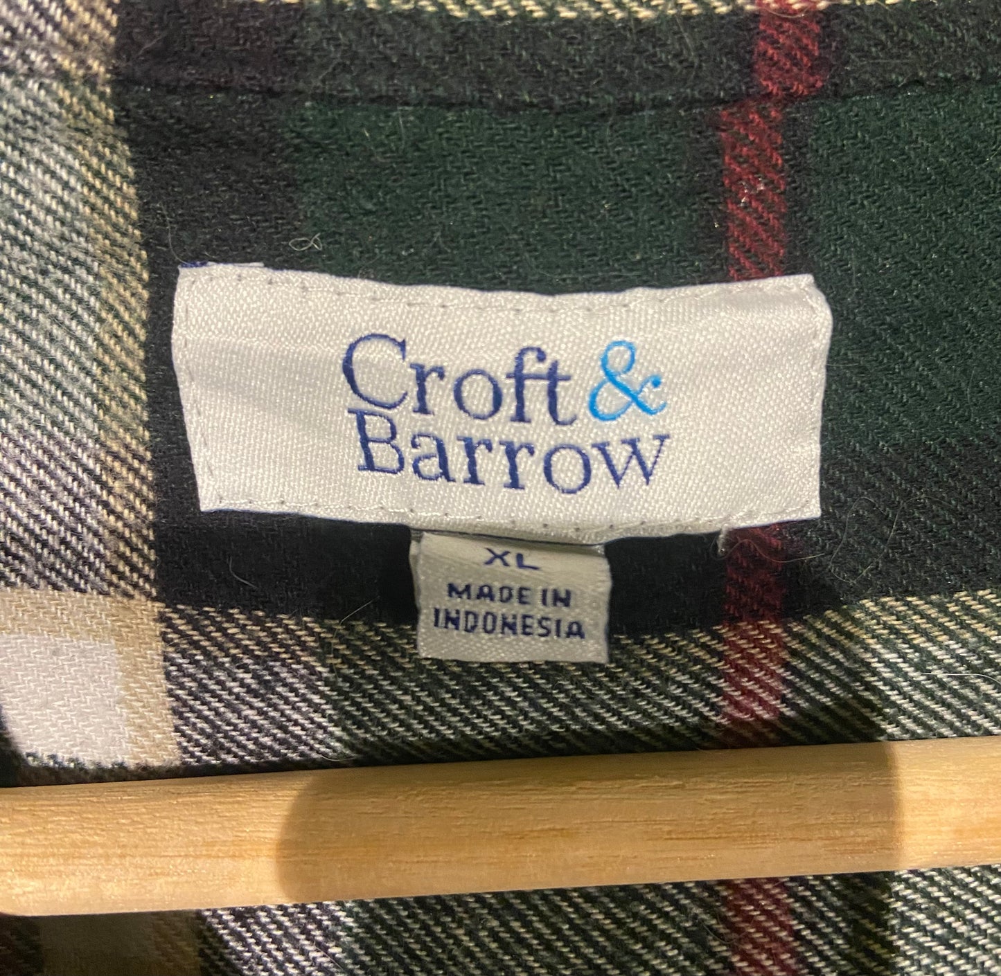 Men’s Croft & Barrow Cotton Flannel Lumberjack Shirt XL