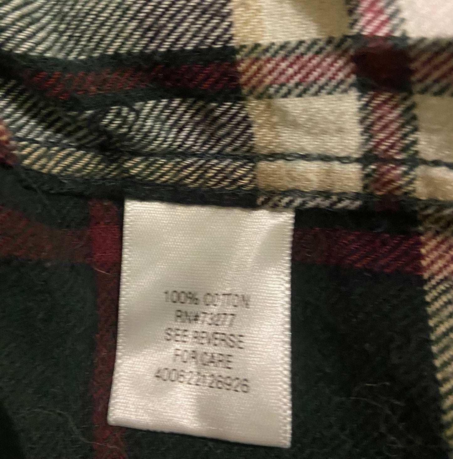 Men’s Croft & Barrow Cotton Flannel Lumberjack Shirt XL