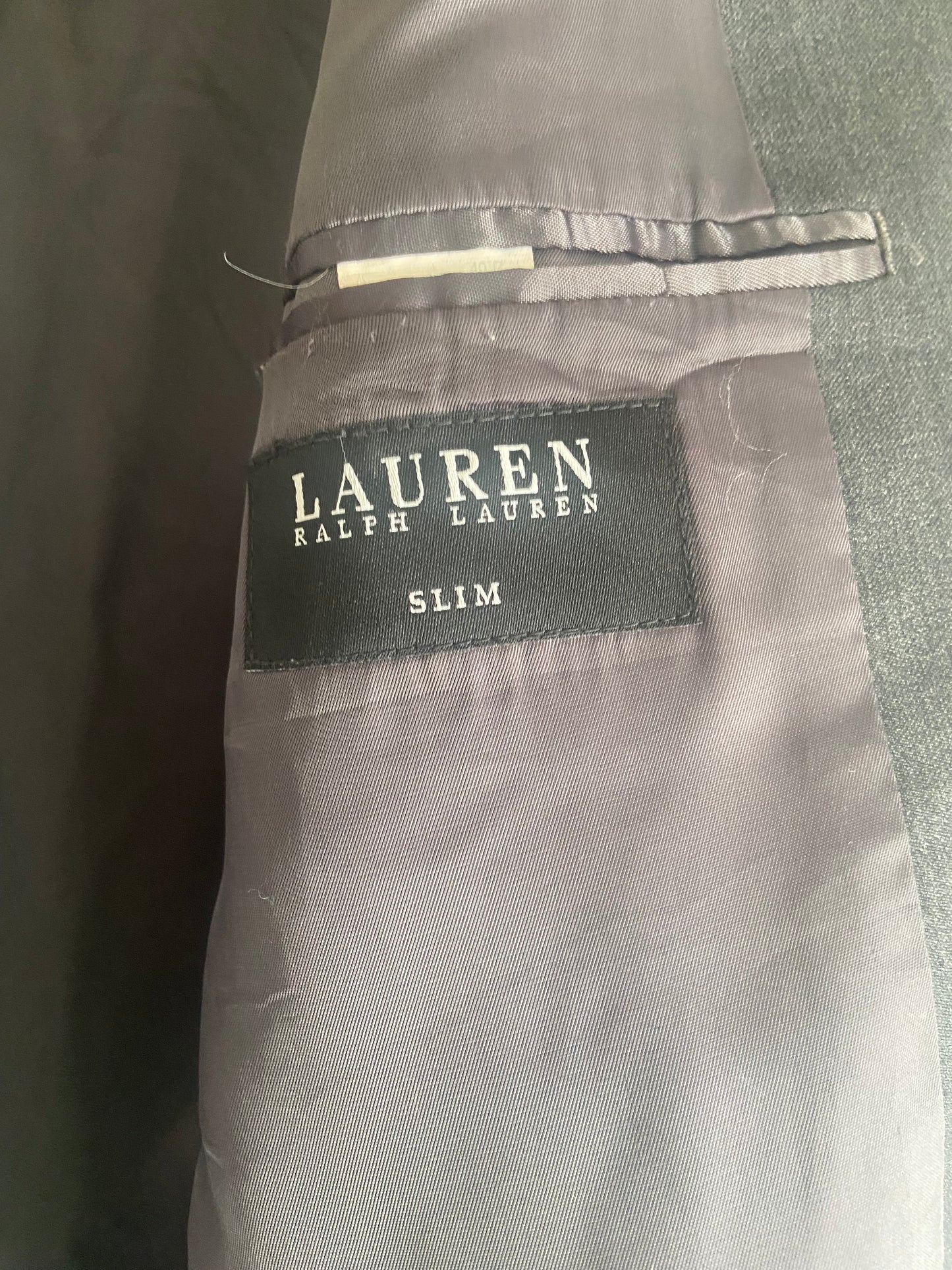 Men’s Grey Pure Wool Suit Jacket Blazer Ralph Lauren Size 40R
