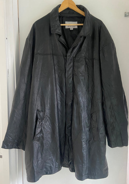 Men’s Black Soft Leather Vintage M. Julian Jacket Size 4XL - 5XL
