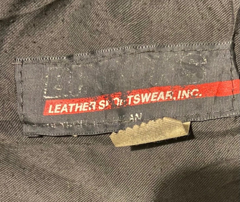 Ladies vintage black leather biker jacket  Brooks label size 12