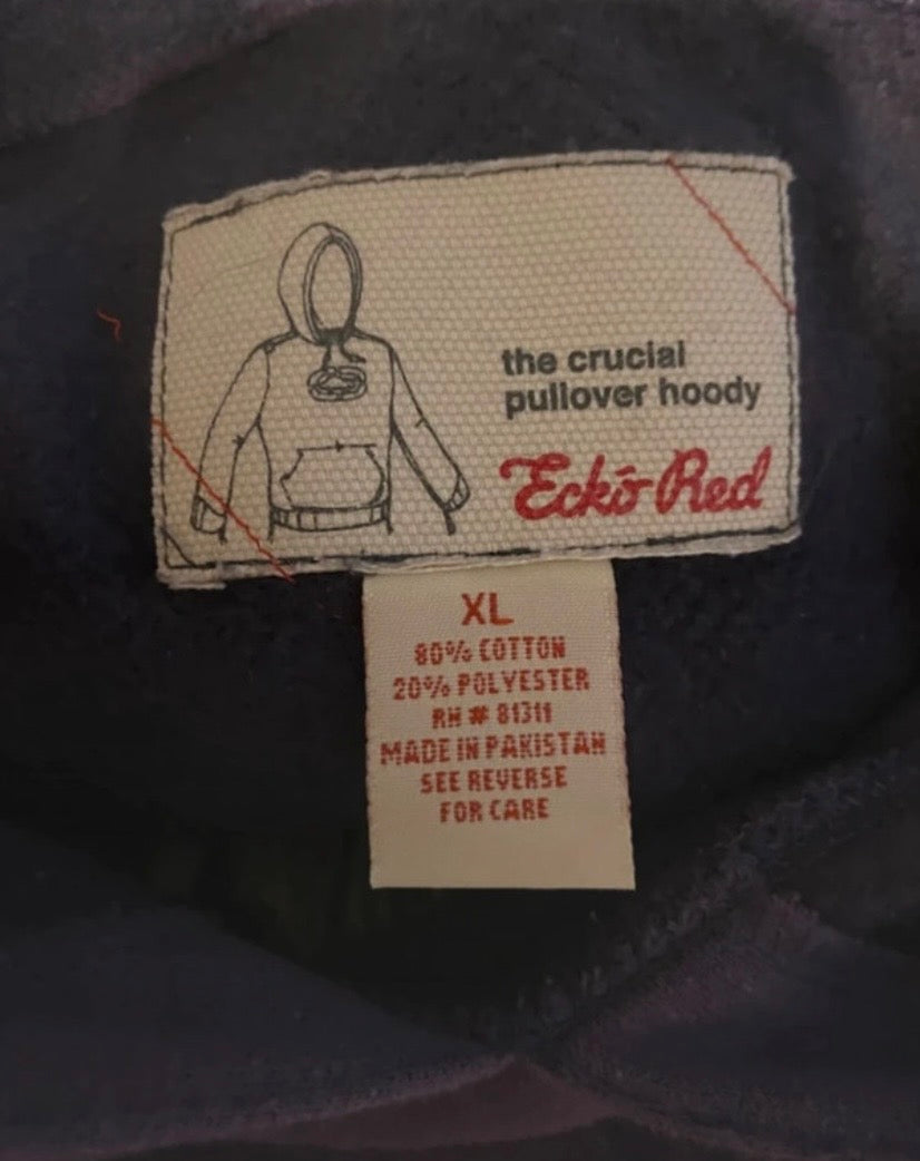 Ladies Ecko Red Purple Cotton Hoodie Size 14