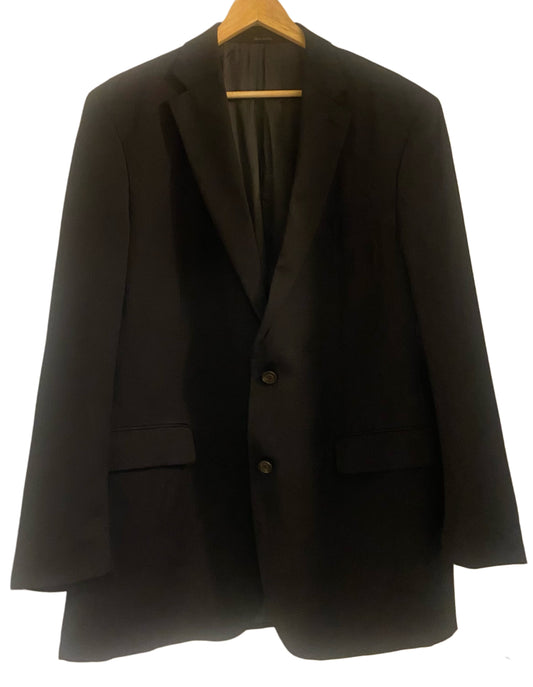 Men’s Ralph Lauren Black Jacket Blazer Pure Wool Size 44L