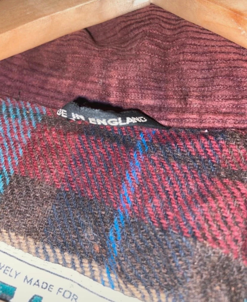 Cotton Wax Jacket Green, Vintage, English, 3XL (Vintage size is XL)