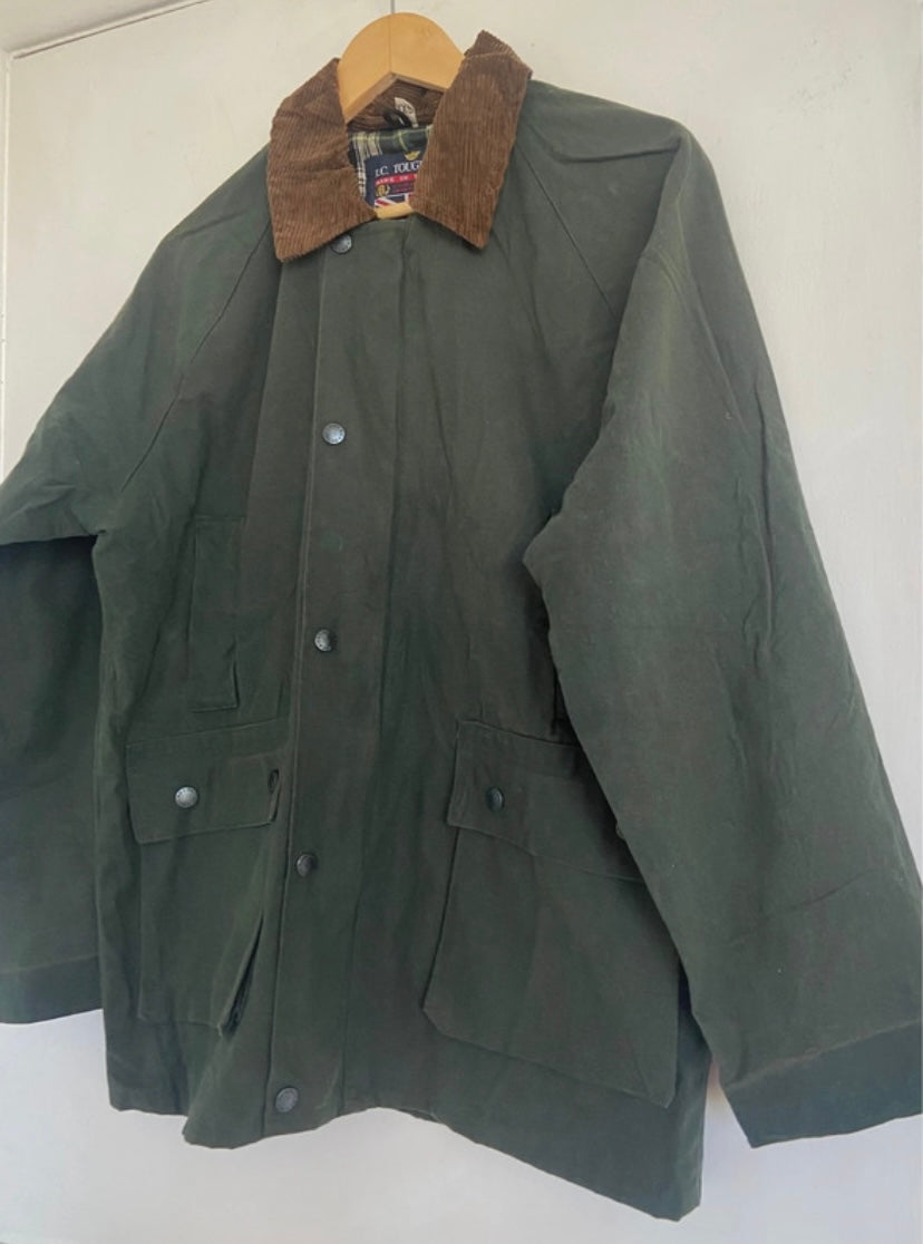 Men’s Dark Green Men’s Wax Jacket 40” XL