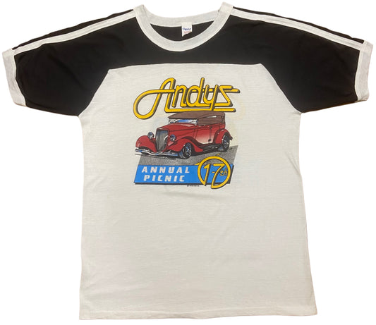 Men’s 1980s Vintage Single Stitch Andy’s T-Shirt Size XL