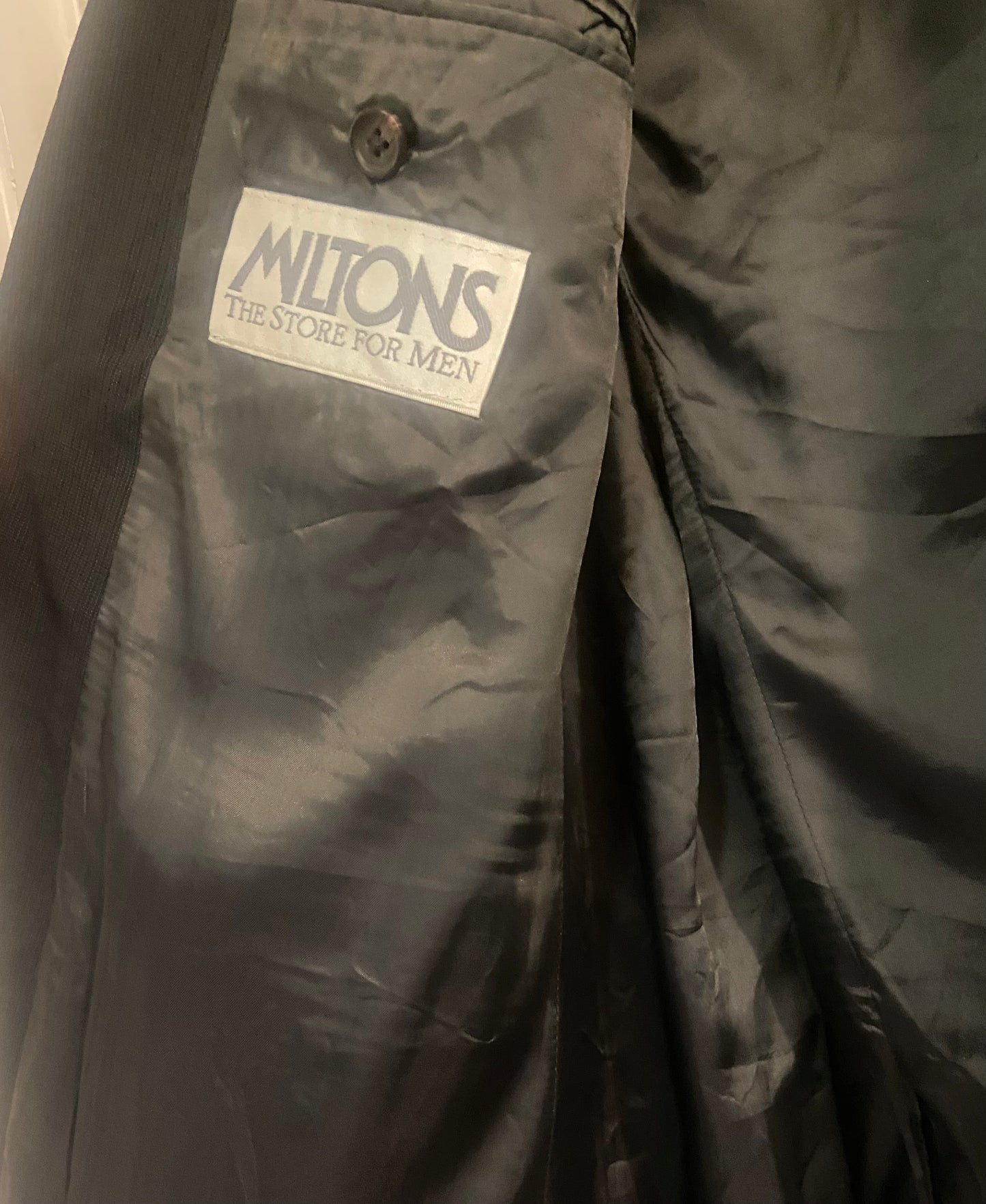 Men’s Ralph Lauren Black Jacket Blazer Pure Wool Size 44L