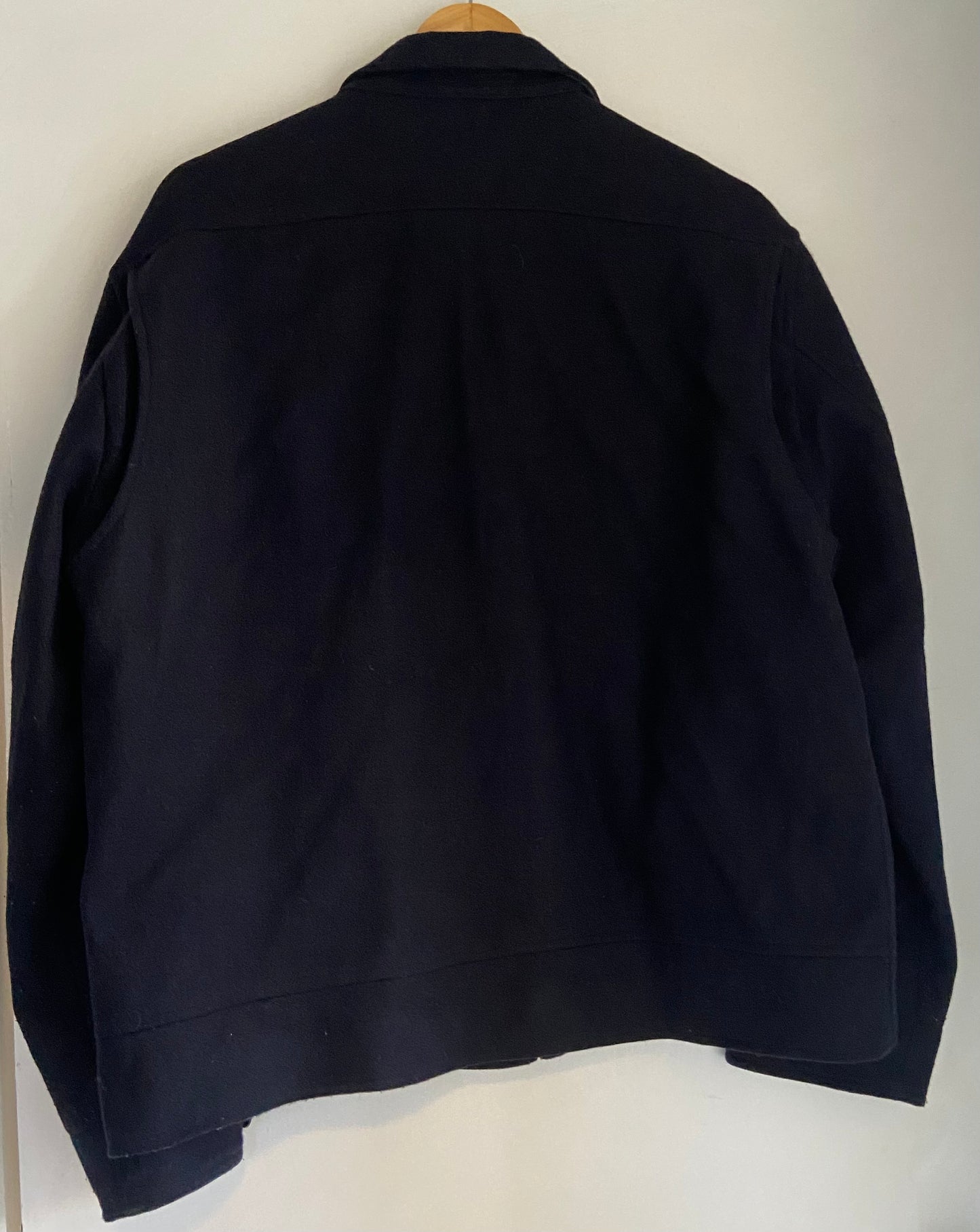 Facconable Men’s Black French Vintage Cruiser Jacket Size L