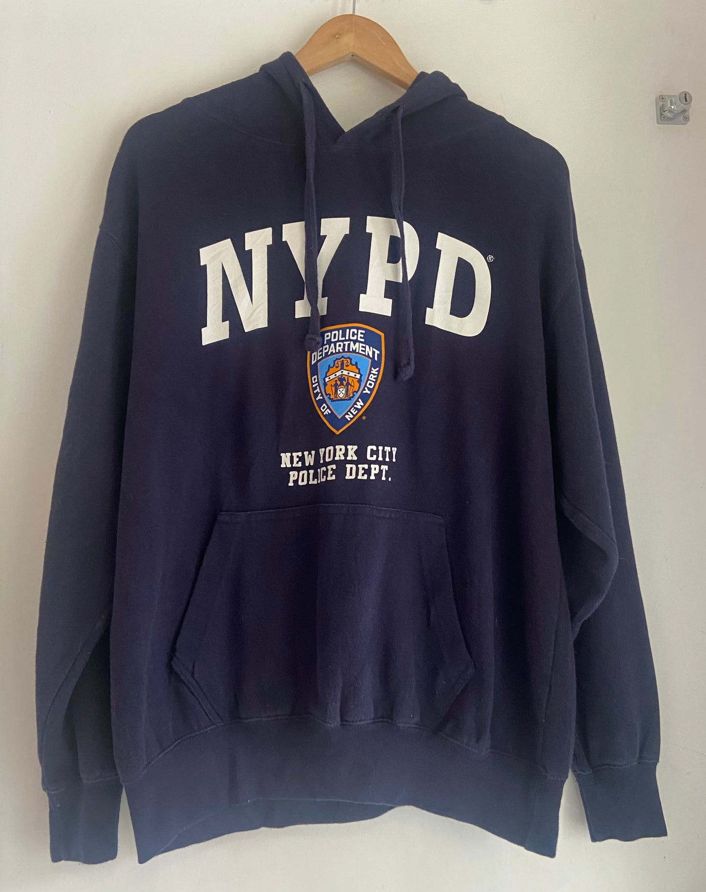 Men’s NYPD Navy Blue Hoodie Size M-L