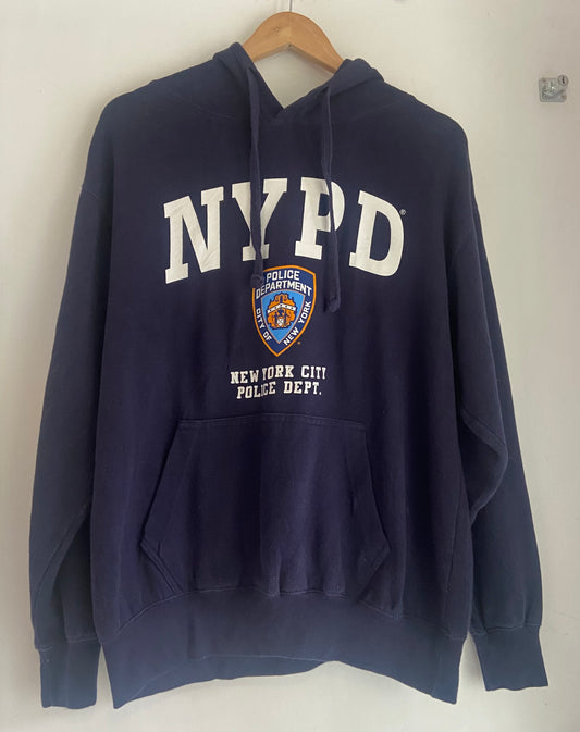 Men’s NYPD Navy Blue Hoodie Size M-L