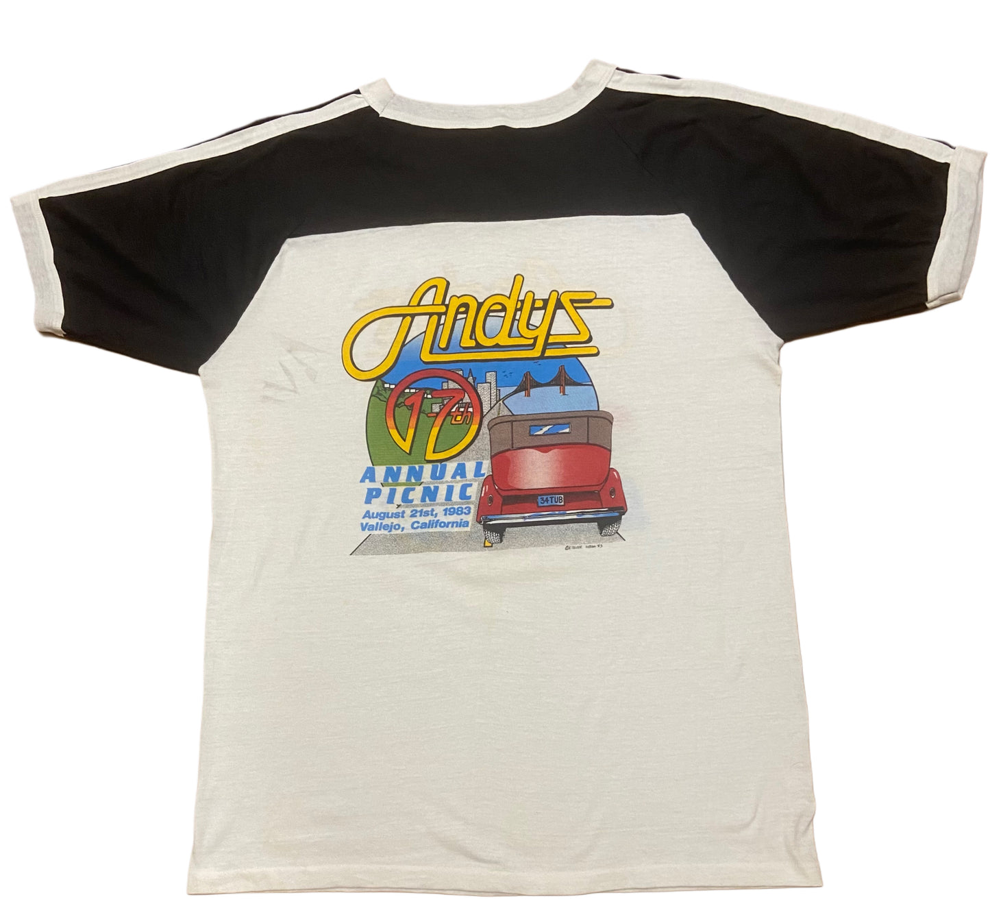 Men’s 1980s Vintage Single Stitch Andy’s T-Shirt Size XL
