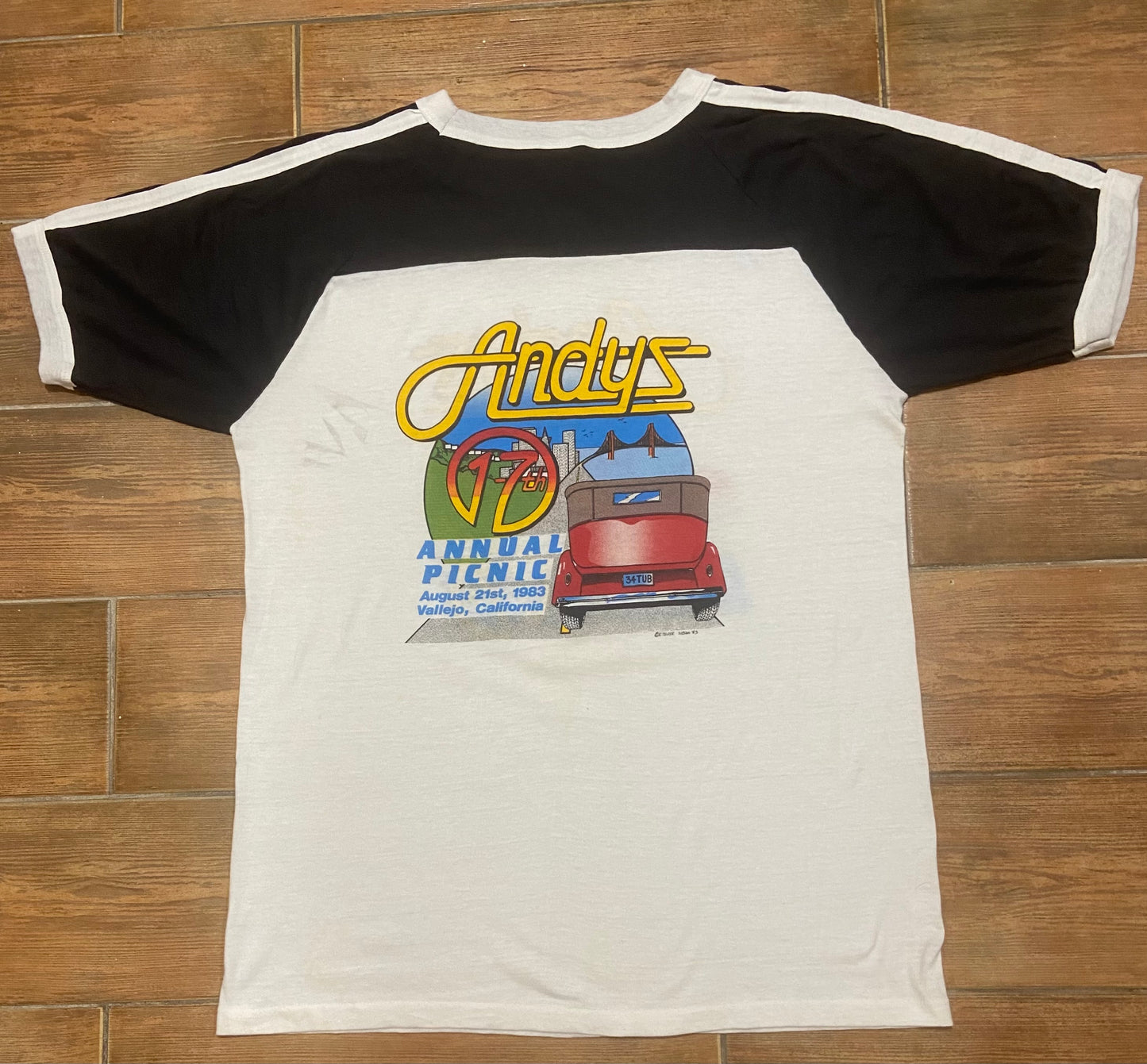 Men’s 1980s Vintage Single Stitch Andy’s T-Shirt Size XL