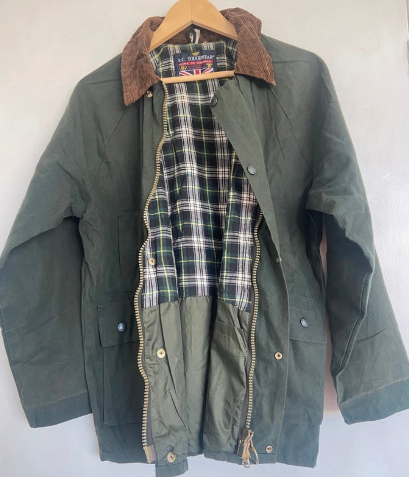 Men’s Dark Green Men’s Wax Jacket 40” XL