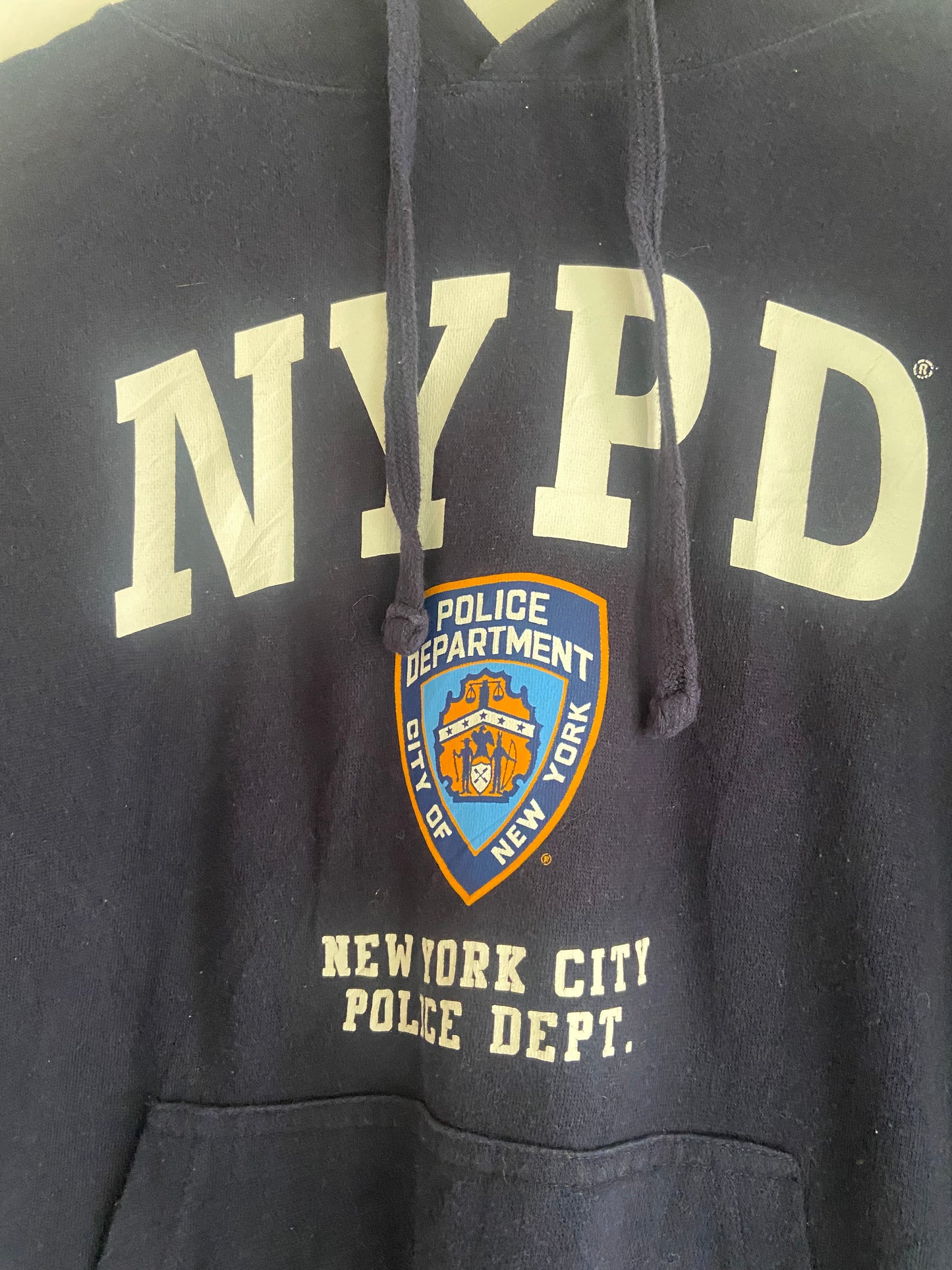 Men’s NYPD Navy Blue Hoodie Size M-L