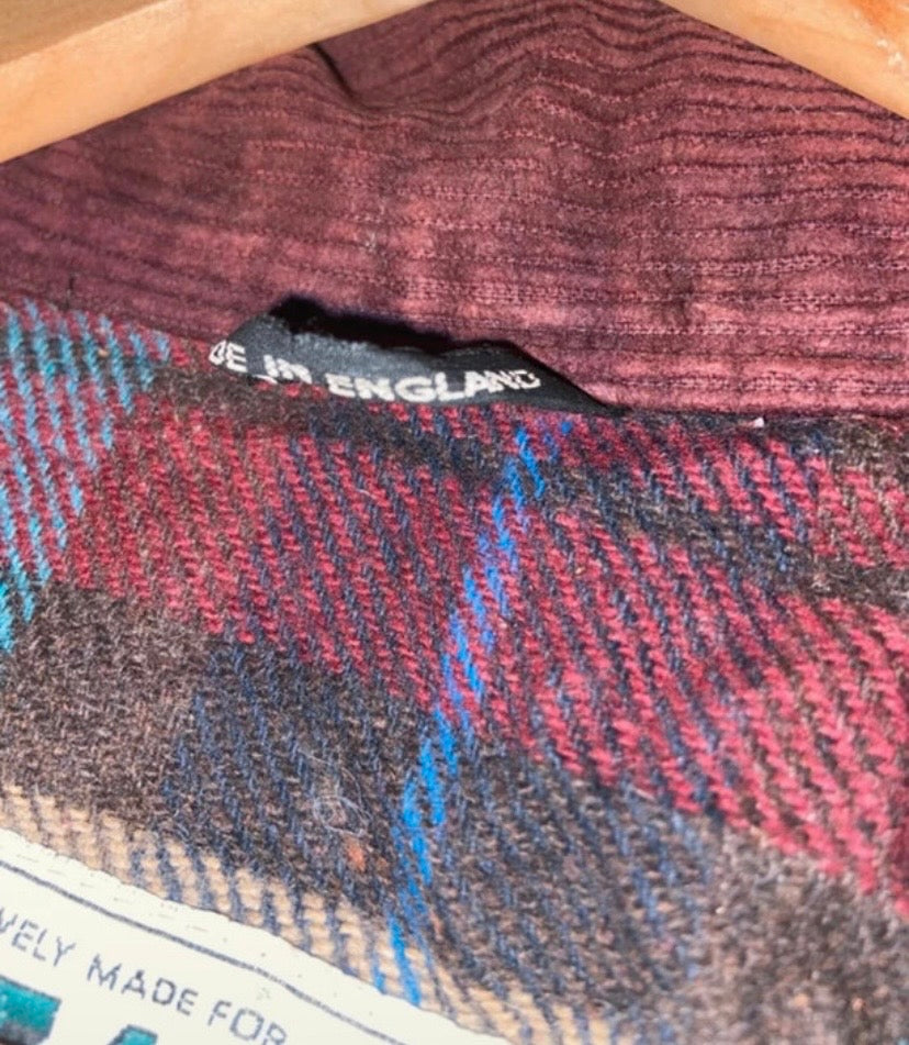 Cotton Wax Jacket Green, Vintage, English, 3XL (Vintage size is XL)