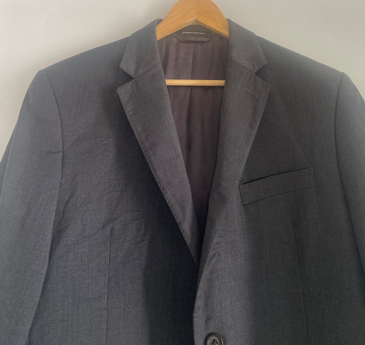 Men’s Grey Pure Wool Suit Jacket Blazer Ralph Lauren Size 40R