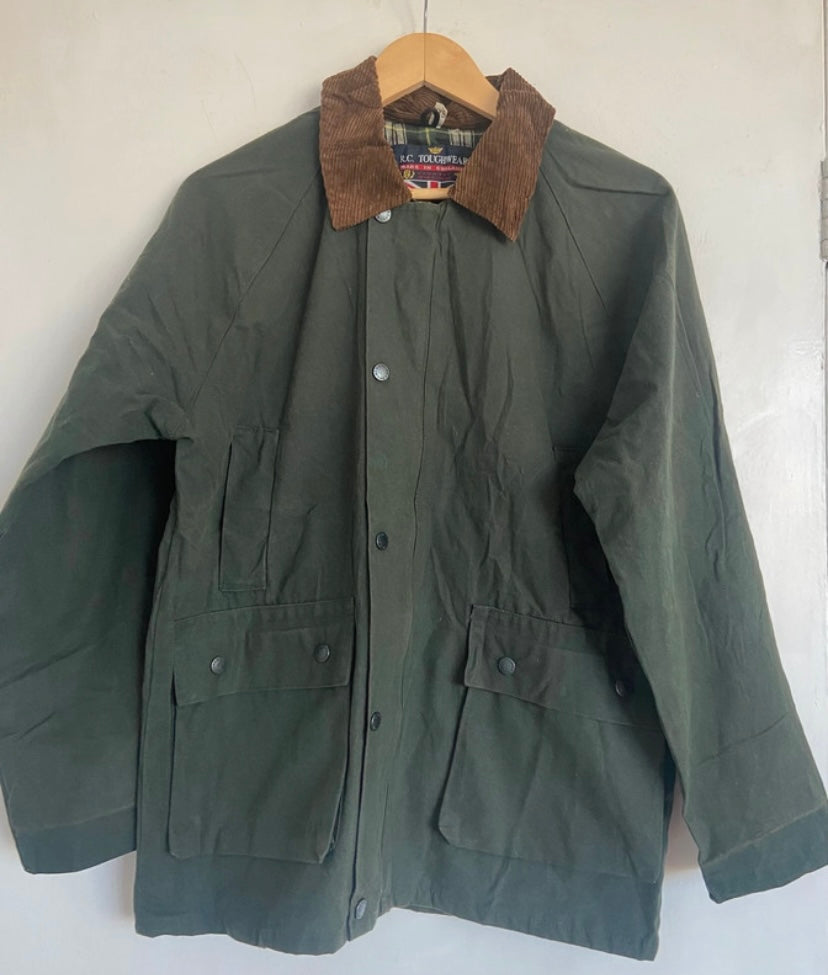 Men’s Dark Green Men’s Wax Jacket 40” XL